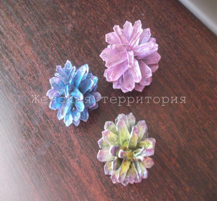 Красим шишки